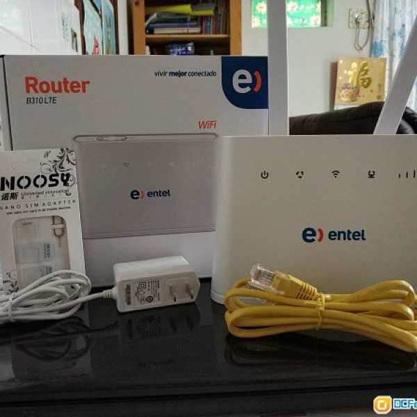 99%新 Huawei Entel White 4G SIM Base Wi-Fi Router, B310s-518