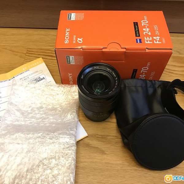 全新狀態 - 新款Sony 24-70mm f/4 E-mount for A7 (eg A72, 3, R2, 3, S2, 3)