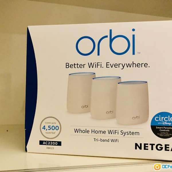 FS: NETGEAR ORBI RBR20 WiFi Router (1 router +2 satelites)