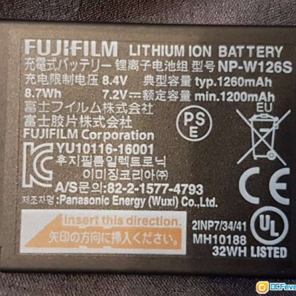 fujifilm 富士 原裝無反電池 NP-W126S XT3 XT30 XT2 XT20 XE3 XE2 XT1