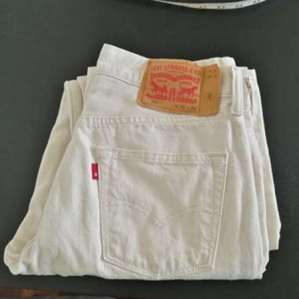 Levis 501 jeans off white vintage 31“ 牛仔褲