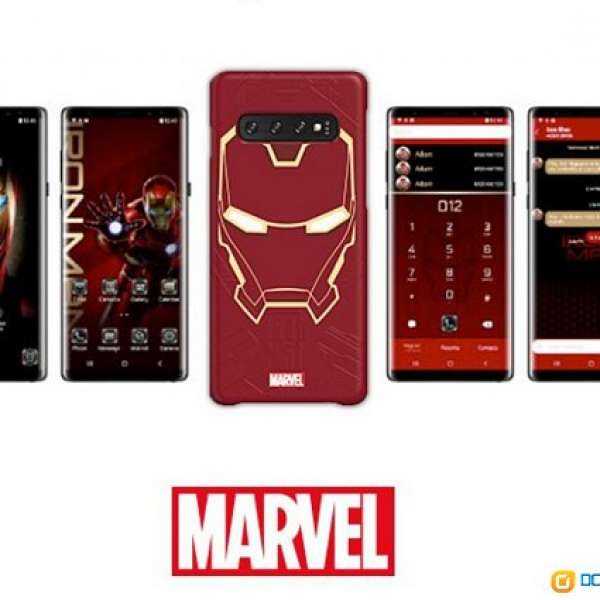 Samsung S10 Marvel Iron Man 智能手機保護套 - 連主題下載