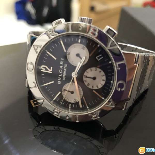 Bvlgari bvlgari auto chronograph fullset not Rolex omega iwc