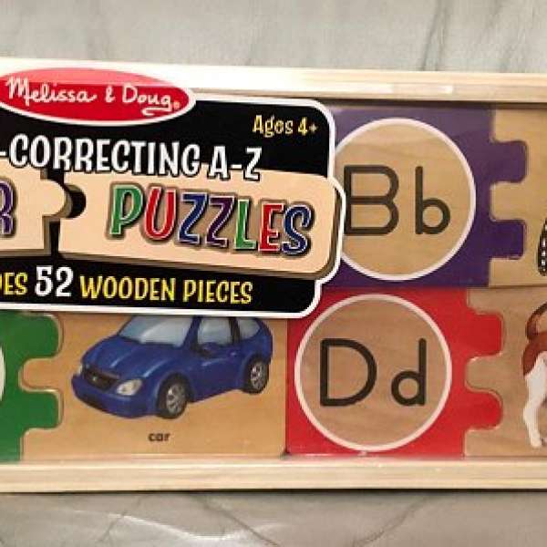 Melissa & Doug 拼圖學習玩具兩款(字母/數字)