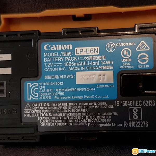 canon LP-E6N 原廠 2017 單反 無反 相機 電池 60D 70D 80D 6D 6D2 5D3 5D4 EOS R