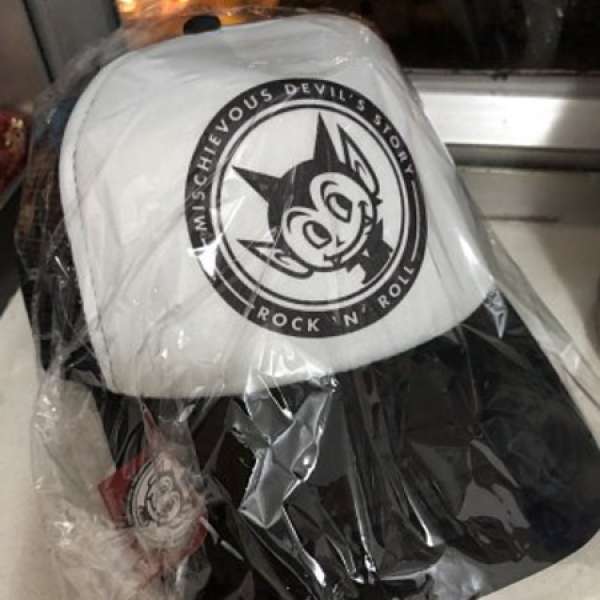 Brand New jagzZ VareL 惡魔樂團 黑白色 cap 帽
