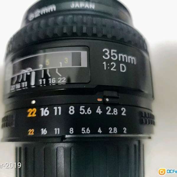 [平售] 罕有九成新 Nikon 35mm f/2 D AF Nikkor