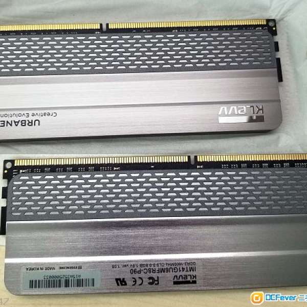 KLEVV NEO DDR3 1600MHz CL9 8GB x2 有 Heat Sink