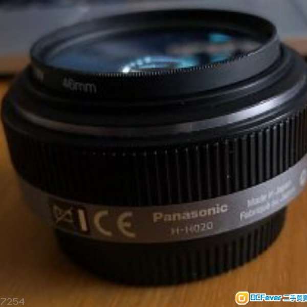 Panasonic 20mm f1.8 over 99.99％new