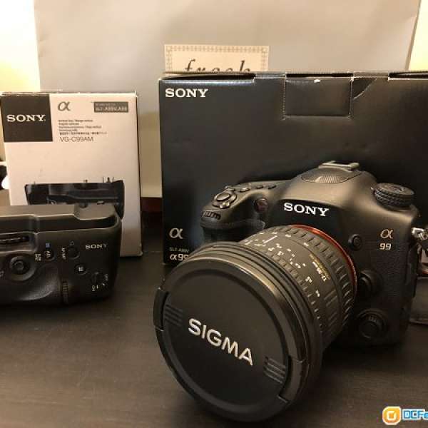 Sony A99 連原廠Vertical Grip 直倒 / Sigma 17-35mm (A Mount) / Sigma 85mm HS