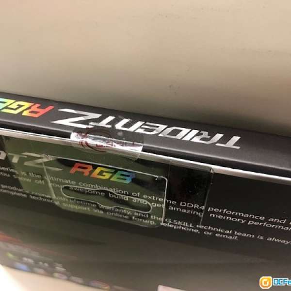 全新G.SKILL Trident Z RGB DDR4 3000MHz 16GB Kit (2x8GB)