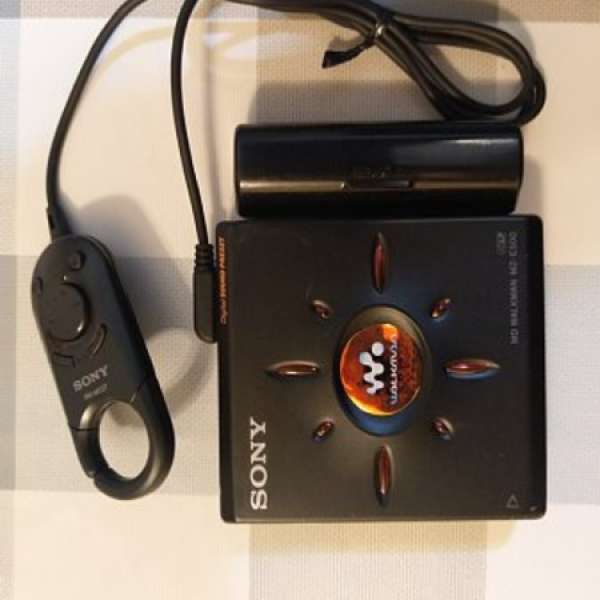 Sony / 索尼 MD Player MZ-E500 , 跟線控 ,電池盒, 播音正常