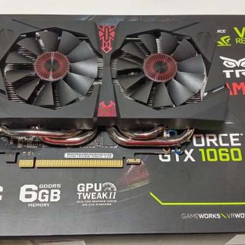 ASUS華碩STRIX-GTX1060-DC206G GTX1060 6GB GDDR5 - 二手或全新顯示卡