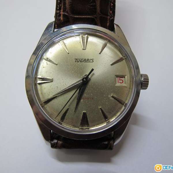 Vintage Swiss Tugaris 21JEWELS hand winding wrist watch.