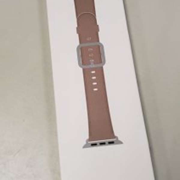 Apple watch 原裝皮錶帶 - 啡色皮革