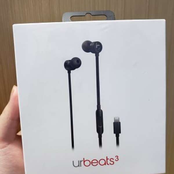 Beats urbeats3 Lightning 耳機 （黑）