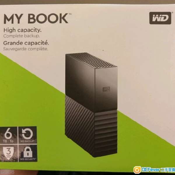 （全新未開封美水） WD My Book 6TB USB3.0 外置硬碟