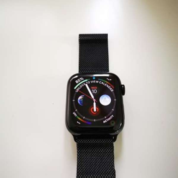 行貨 Apple Watch S4 44MM Stainless Milanese Loop Black