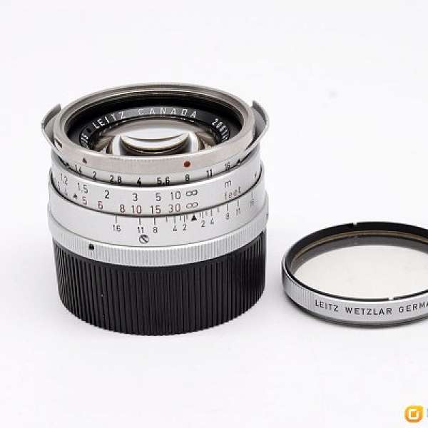【收藏品】Leica/徠卡 Summilux-M 35/1.4 第一代銀色鋼嘴 帶濾鏡#jp21493#HK8163