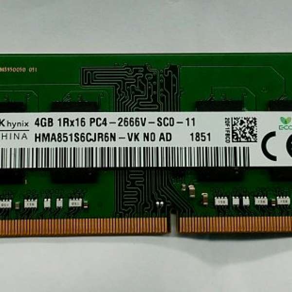 (全新) Hynix ddr4 4gb notebook ram 記憶體 PC4 21300 (DDR4 2666)