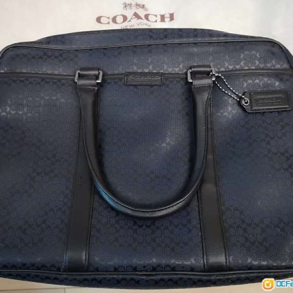 95%新COACH 經典款手提斜背公文袋