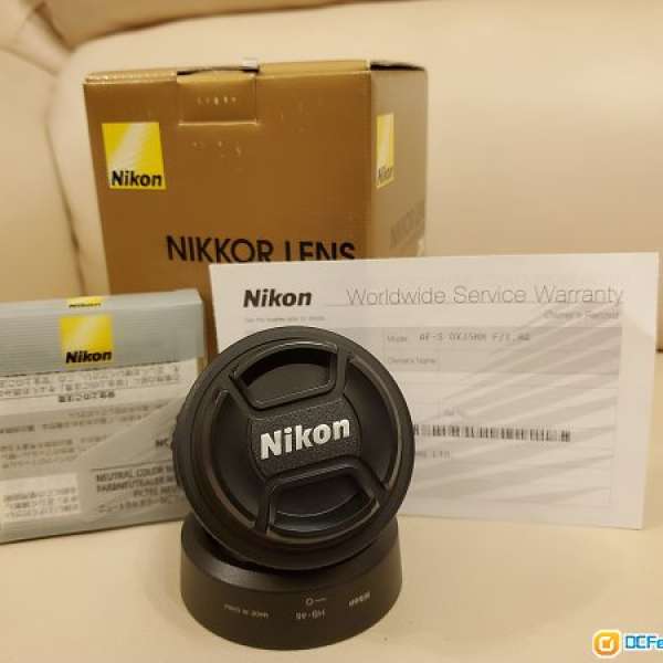 Nikon nikkor 35mm DX 鏡頭連52mm NC Filter  D500 D7500 D7200 D5600 D5300