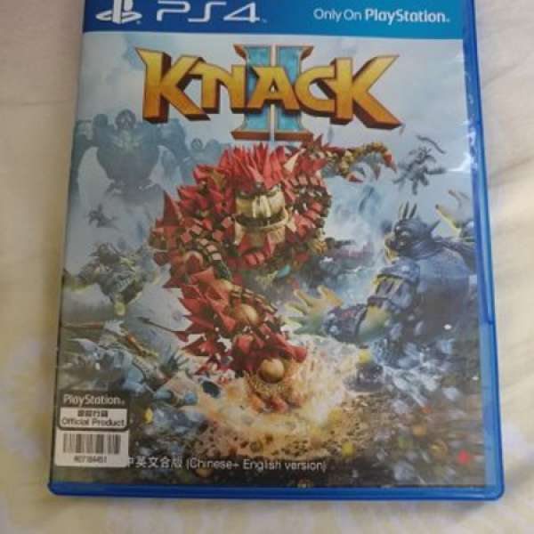 可雙打 9成新 原裝行貨 knack II 鈉克2 ps4