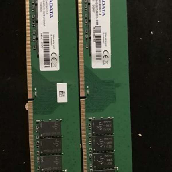 ADATA DDR4 ram 8GB 兩條（可散買）
