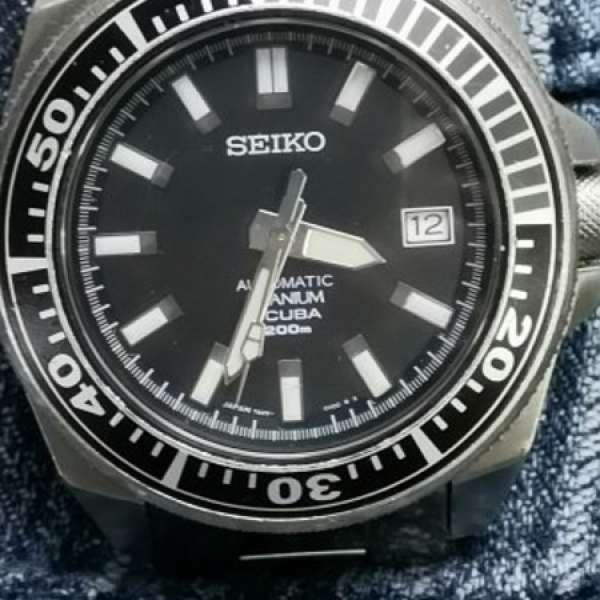 Seiko  精工  黑武士.  Titanium  7s25-00DO AO