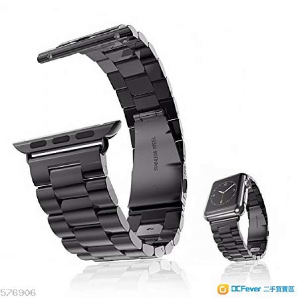($28散貨！）全新熱賣 黑色鋼錶帶 Apple Watch Band Replacement Steel 42mm (Black)
