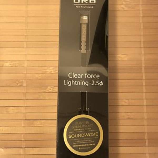 全新日本製 100% ORB Clear force iPhone lightning 接 2.5mm