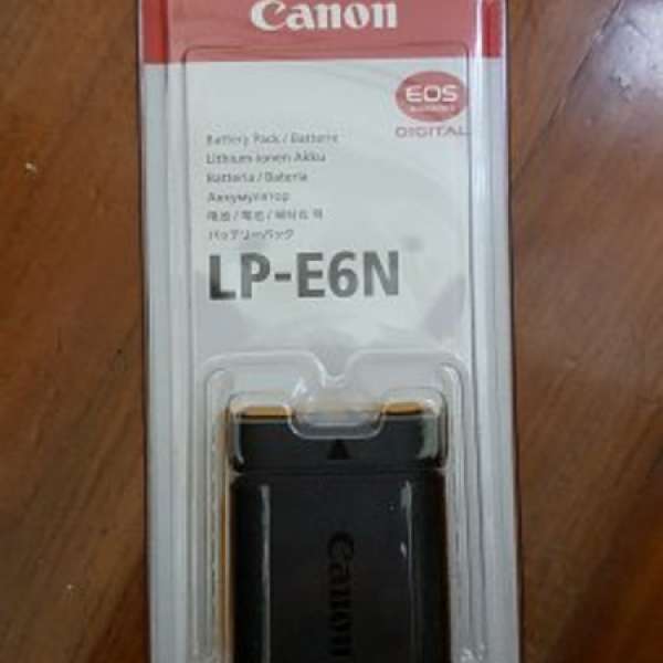原廠100%全新包裝都未拆 Canon 電池 LP-E6N