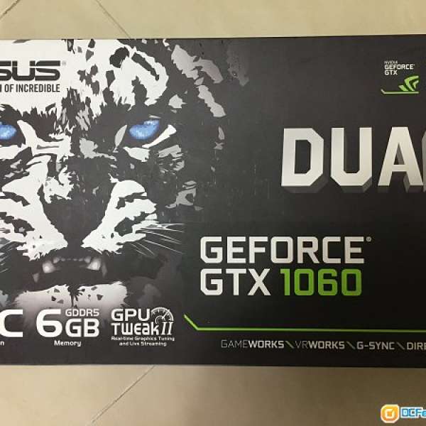 華碩 Geforce GTX 1060 6GB Dual