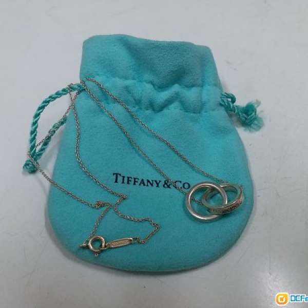 tiffany 925 純銀 雙環1837頸鏈