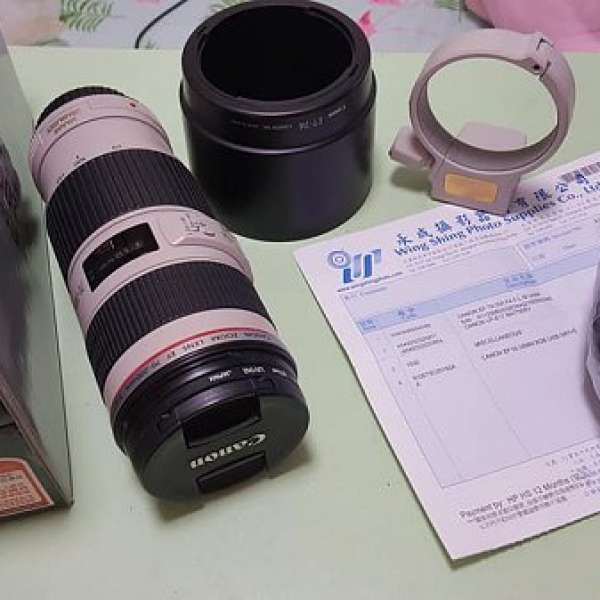 90%NEW 行貨 Canon EF 70-200mm f/4L IS USM Hoya UV + Tripod Mount