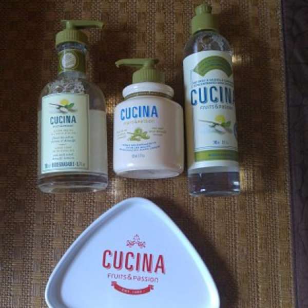 全新 CUCINA青檸味清潔護理 3件禮盒套裝