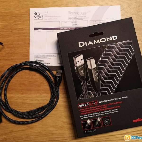 [新淨有單有盒] Audioquest USB cable 旗艦 Diamond 1.5M