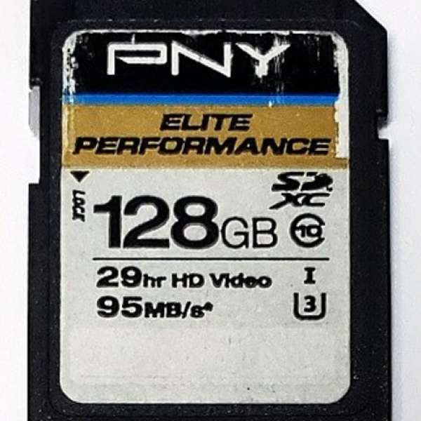 PNY Elite Performance 128 GB SDXC Class 10 UHS-I, U3 95MB/s