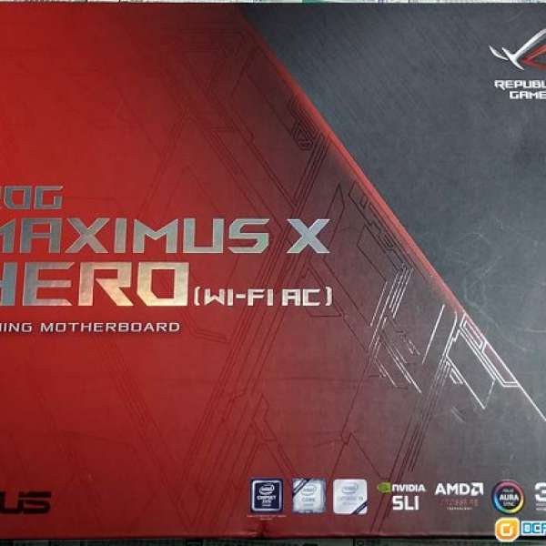 ASUS ROG MAXIMUS X HERO (WI-FI AC) 支援8、9系列CPU底板