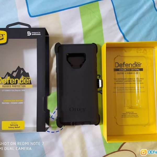 80%新 OTTER BOX DEFENDER (黑色) 合SAMSUNG GALAXY NOTE 9 (請詳看內容)