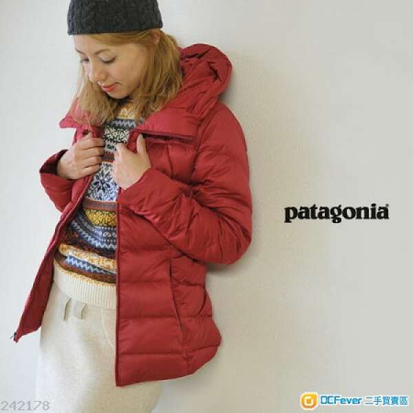 全新 New Patagonia Women's Downtown Jacket 厚身羽絨 帽可收藏