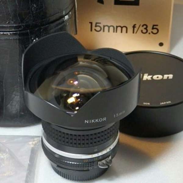 NIKON 15mm f3.5 Ais 手動對焦 超級廣角鏡王