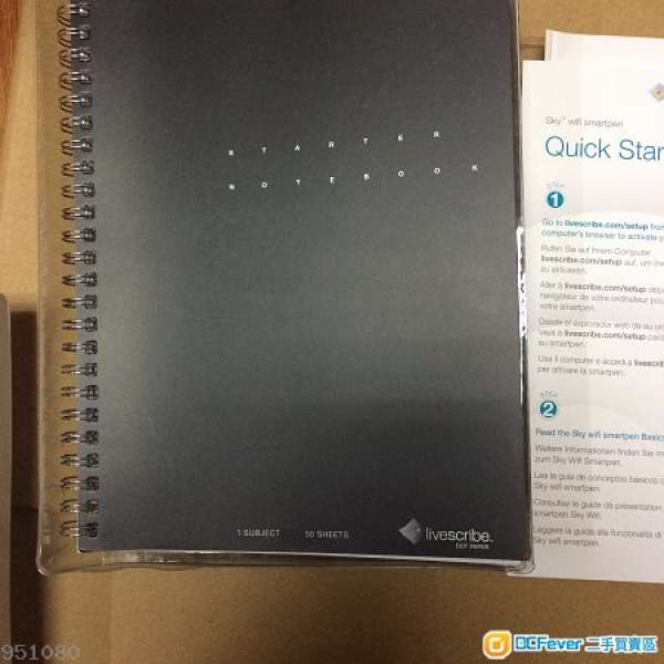 原裝Livescribe dot paper 智能筆記本starter notebook 50 sheets