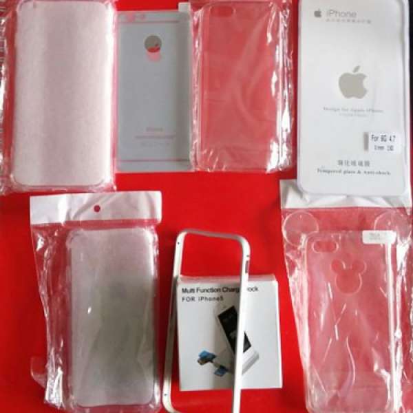 ❤️  iPhone  5 6 7  Dock & Cover Bumper Case  玻璃貼 100% new