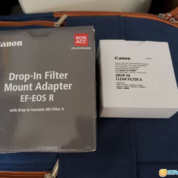 EOS R drop-in filter adapter (Variable ND) and clear filter A