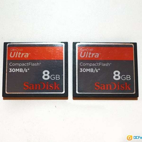 SanDisk Ultra 8GB CF Card (共2張，每張$50)
