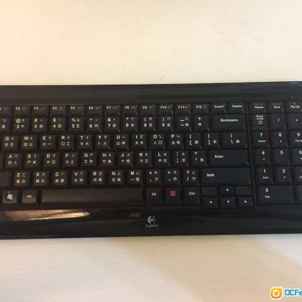 logitech wireless keyboard k340 無線鍵盤 100%操作正常 粉嶺火車站交收
