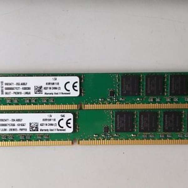 Kingston DDR-3 1600MHz 8GB KVR16N11/8 *2