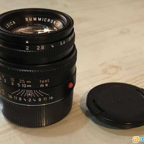 Leica Summicron 50mm f2 50/2 v5 lens black