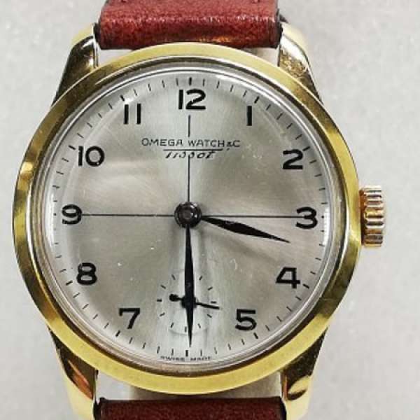 Tissot 18K solid gold 機械上鏈腕錶.